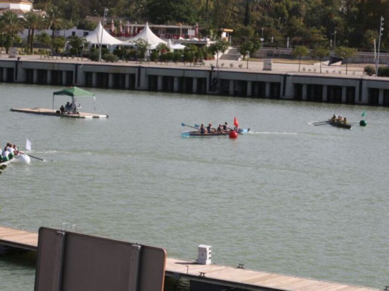 La flota sevillana asume el protagonismo en la primera jornada del Nacionalde yolas