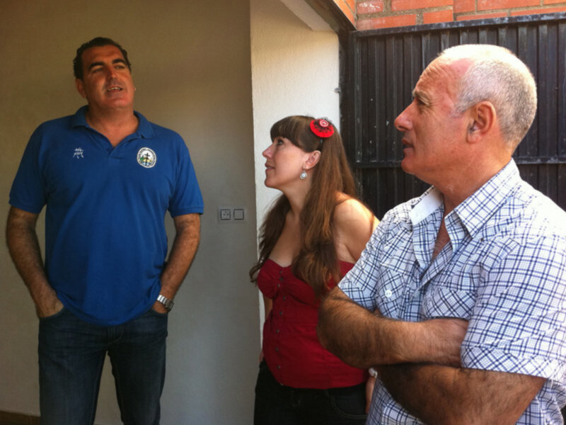 Los ediles de Educación y Servicios Municipales visitan el colegio Divina Pastora(Chipiona) 