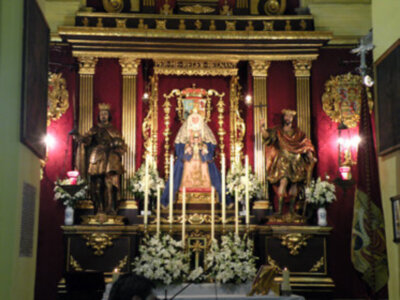 Altar de Triduo de la Virgen de los Reyes, Patrona de los Sastres.