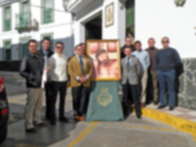 Presentación del tercer cartel de la Tertulia cofrade verde capirote de Alcalá del Río