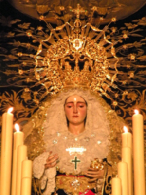 Bendición  del nuevo paso y Vía-crucis del Stmo. Cristo de la Vera-cruz de Alcalá del Rio (Sevilla)