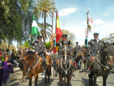 XXVII Exhibición de enganche en la Real Maestranza de Caballería de la feria de Abril.