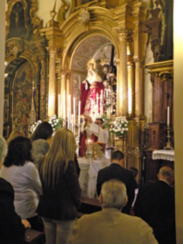 Toma de posesión de la nueva junta de gobierno de la Hermandad de Jesús Nazareno de Alcalá del Río (Sevilla).