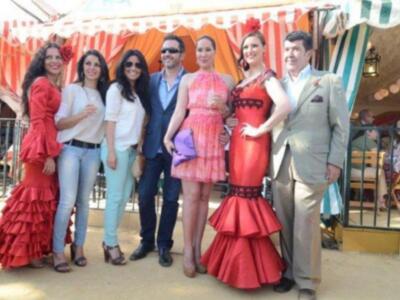 Numerosos personajes conocidos en Feria de Sevilla 2012