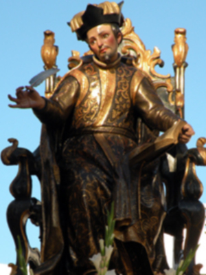 Procesión mañanera del Santo Patron San Gregorio de Osset de la localidad de Alcalá del Río