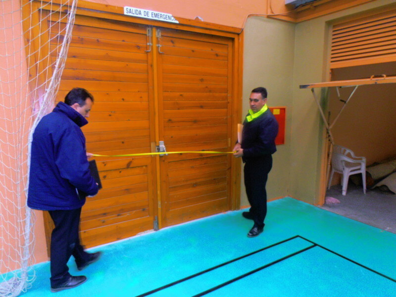 El Pabellón Manuel Castaño Oli supera una inspección de seguridad del Consorcio de Bomberos(Chipiona)