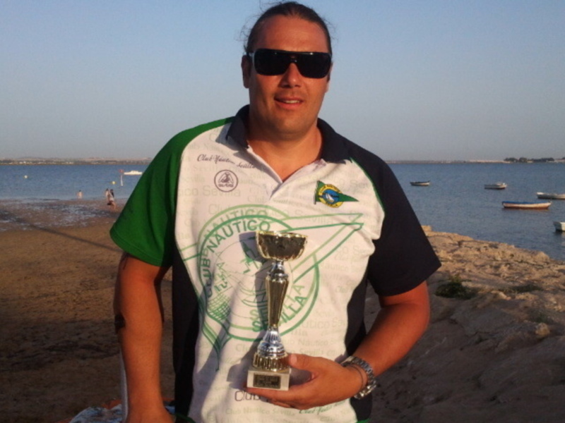 Javier Reja, en el Campeonato de Europa de aguas tranquilas