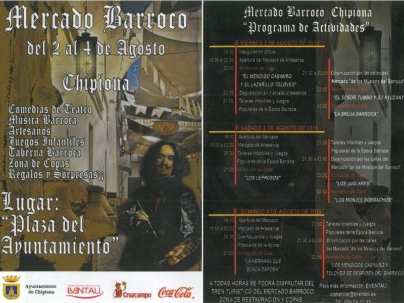 Un mercado barroco llenará de animación el centro de la localidad este fin de semana (Chipiona)