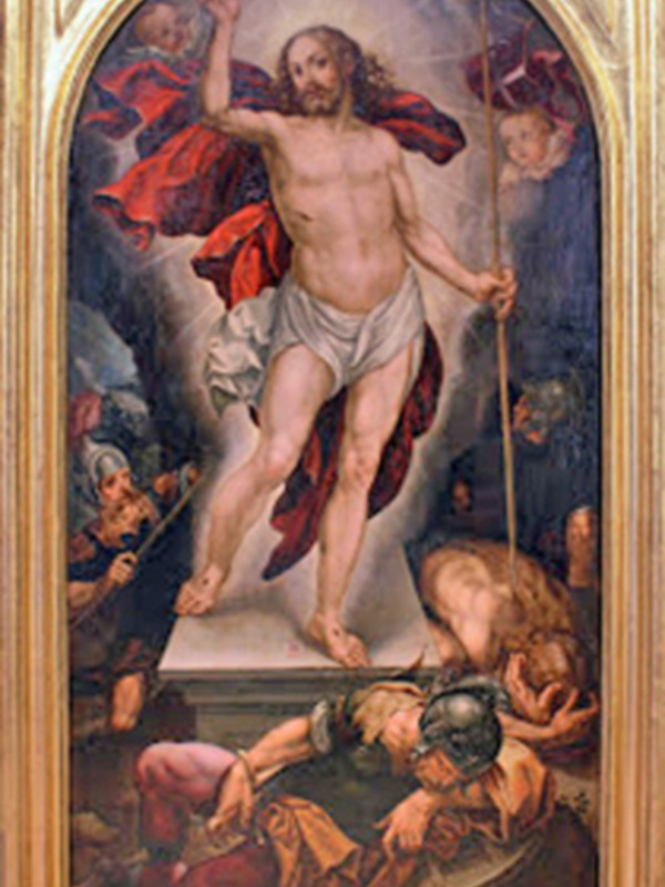 Sevilla.Presentación de la Restauración de la tabla La Resurrección (1590) de Alonso Vázquez por Benjamín Domínguez Gómez.