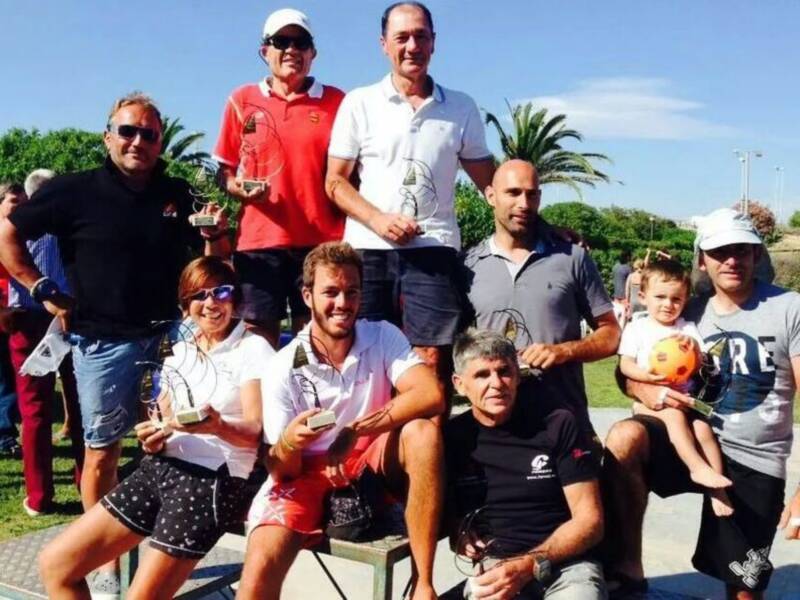La flota de la clase Raceboard del Náutico Sevilla brilla en el Nacional