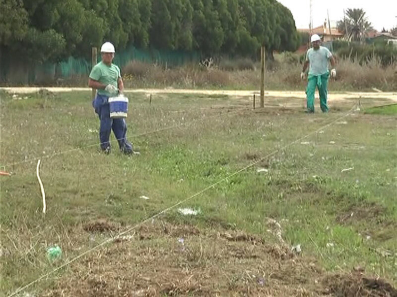 La Delegación Provincial de Medio Ambiente realiza actuaciones para la preservación de la Vía Pecuaria de Chapitel.(Chipiona) 