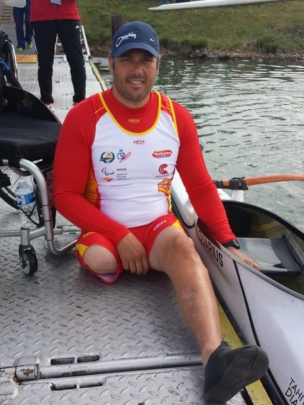 Javier Reja, en la Copa del Mundo de Duisburg