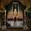 Provincia de Sevilla.Altar efímero del magnífico Quinario en Honor al Stmo Cristo de la Vera-cruz de Alcalá del Río.