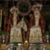 Sevilla.Altar efímero de los cultos de novena  a la Señá Santa Ana de la Real Parroquia de Triana