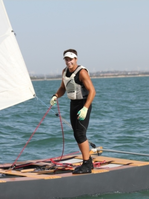 Carlos de Bricio sube al podio en la Copa de Andalucía de Patín a vela