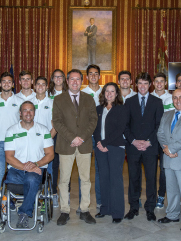 Recepción municipal al Club Náutico Sevilla