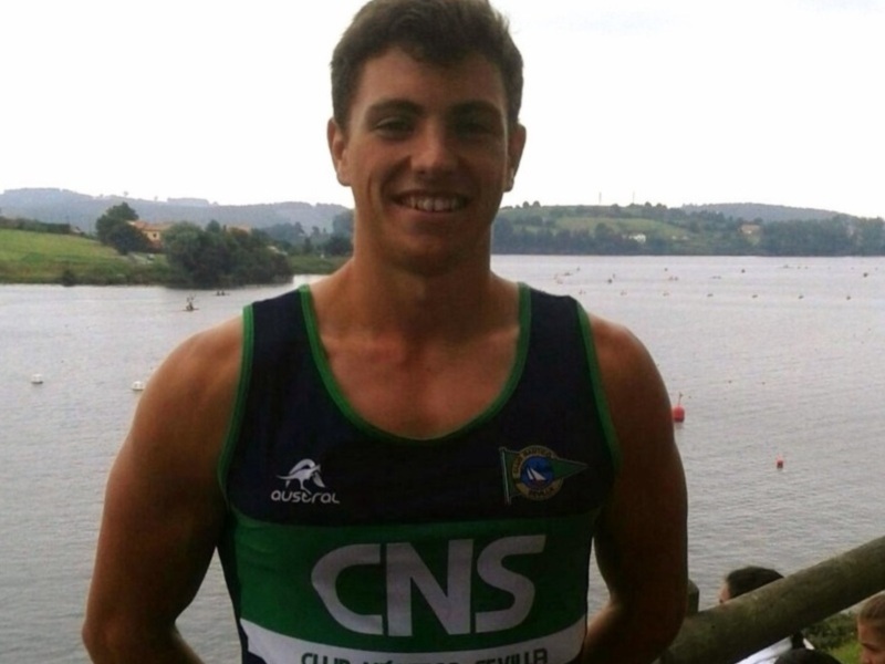 Gonzalo Martín, en el Campeonato del Mundo sub23 de piragüismo en pista