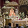 Los fieles a la Virgen de los reyes celebraron su última novena a la Virgen ferrnandina.