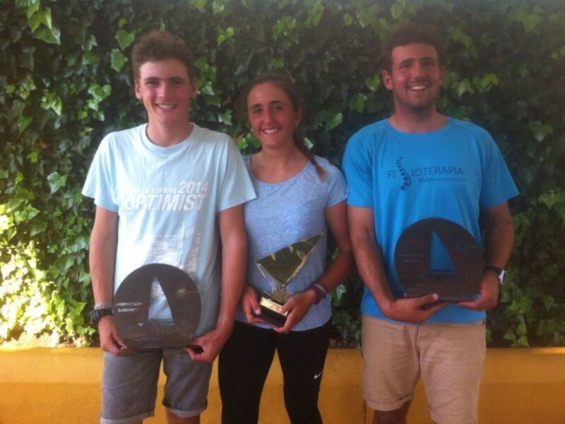 Cuádruple podio para el Náutico Sevilla en la Copa de Andalucía de la clase Láser
