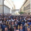 Procesión de vuelta de la Virgen de la Paz despues de su Coronación.