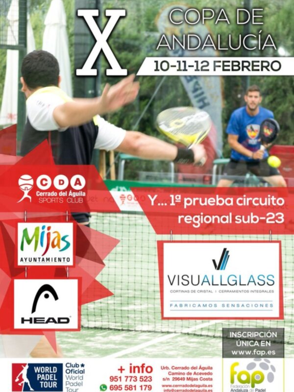 X Copa de Andalucía absoluta de pádel