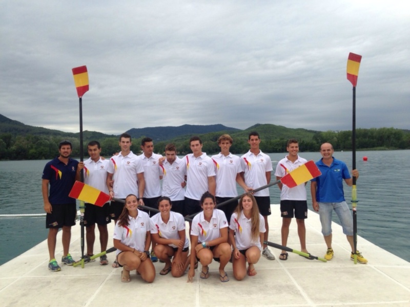 Concentración de la selección española juvenil de remo