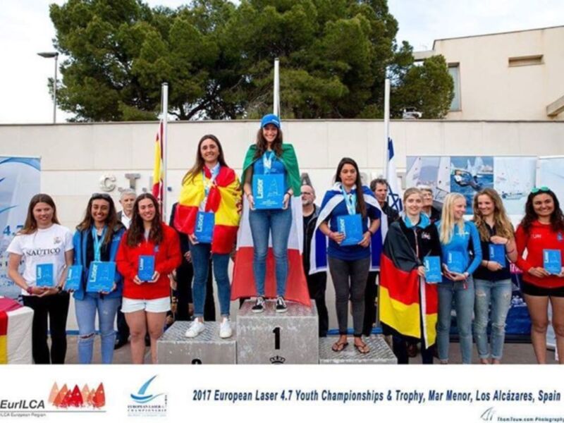 Ana Moncada, subcampeona de Europa de la clase Láser 4.7