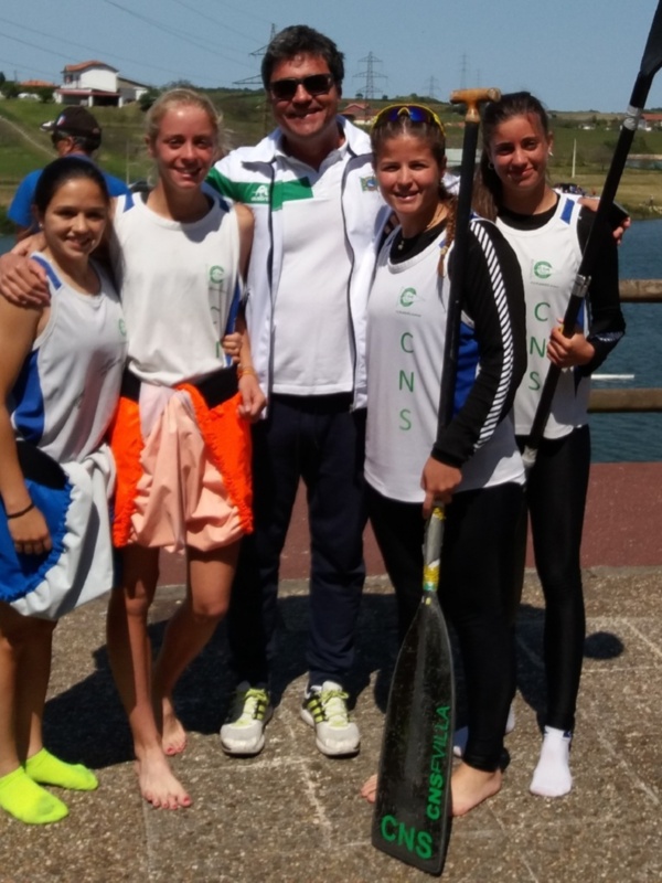 Cuádruple podio en la Copa de España de sprint olímpico de piragüismo