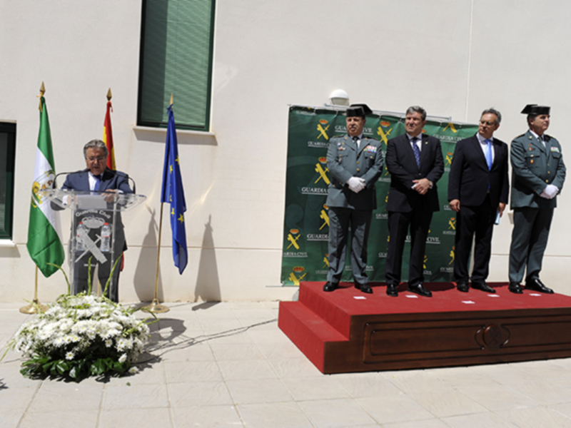 Inauguración de las nuevas instalaciones del acuartelamiento de la Guardia Civil de El Pedroso (Sevilla)