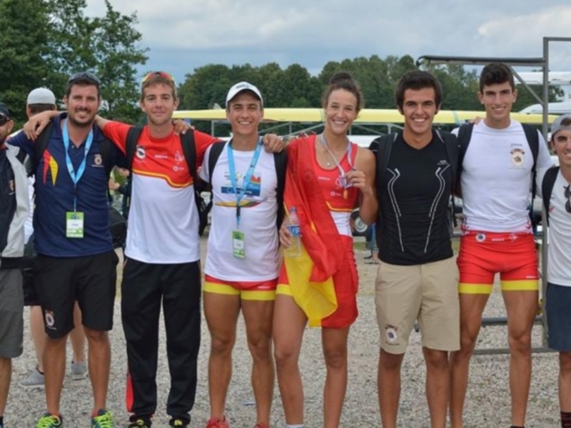El primer oro femenino español en un Mundial júnior de remo, con colaboración andaluza
