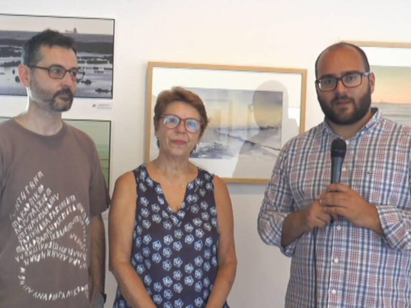 La sala del Castillo acoge la exposición 'Acuagrafías y fotorelas' de Carmen Sánchez y Jorge Burgos