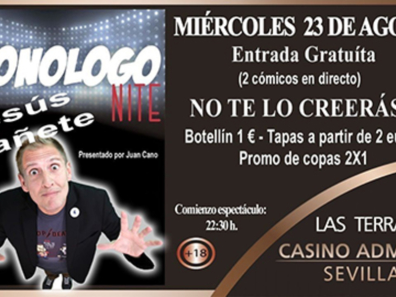 Monólogo nite por Jesús Cañete en Sevilla