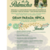 En la calle el cartel de la Fiesta de la Palmicha que se celebra el 24 de septiembre, dedicada a la asociación de familiares de enfermos de Alzheimer