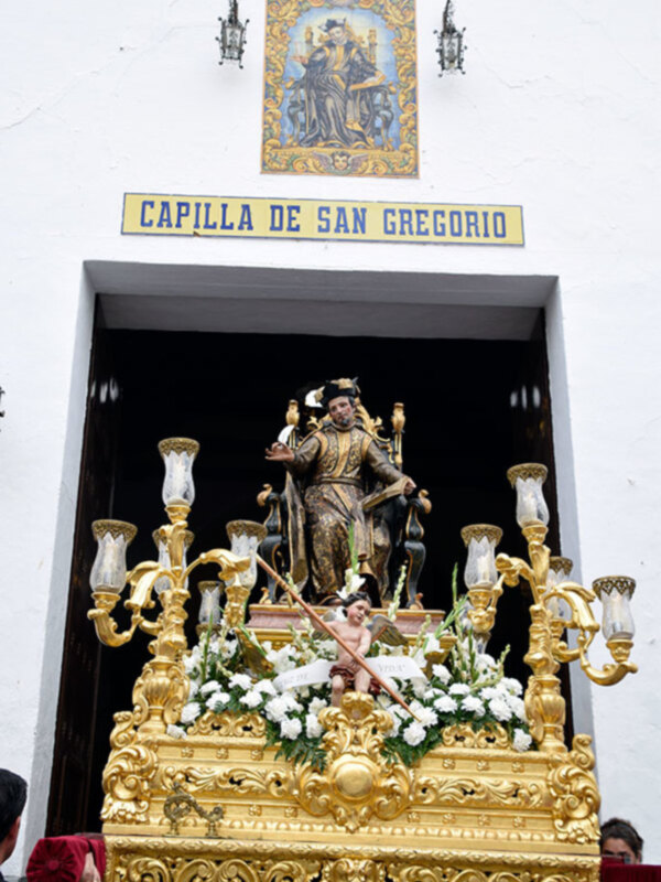 Después de sus cultos Procesión del Santo Patrón Ilipense hacia su Real Ermita.