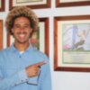 El campeón mundial de kitesurf Matchu Lopes, en el Club Náutico