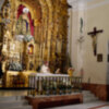 La misa por los difuntos de la Cámara de Mareante y la Real Liga Naval Española, se celebró en la capilla de la Esperanza de Triana por el Obispo Juan