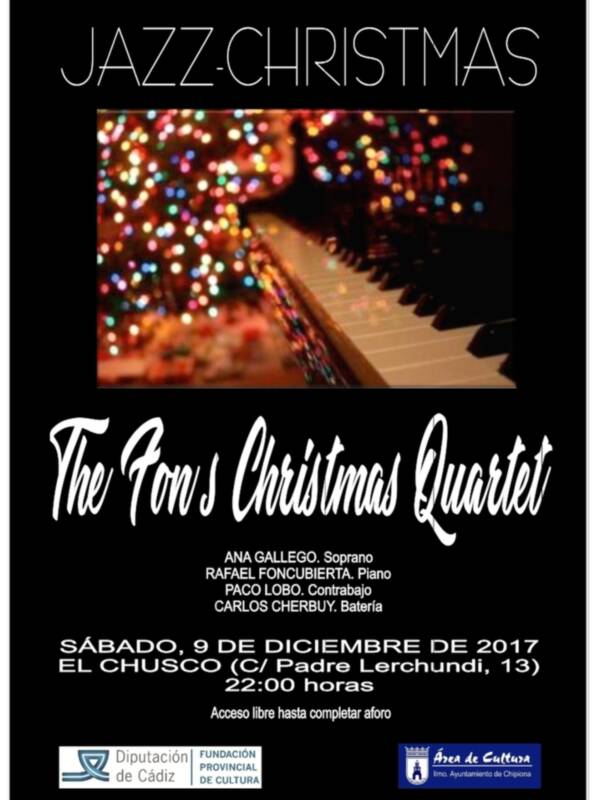 La Delegación de Cultura ofrece en El Chusco un concierto de jazz navideño con The Fon's Christmas Quartet