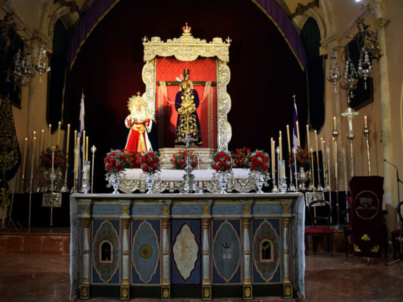 Altar y Quinario en la hermandad de Jesús el Nazareno de Alcalá del Río.