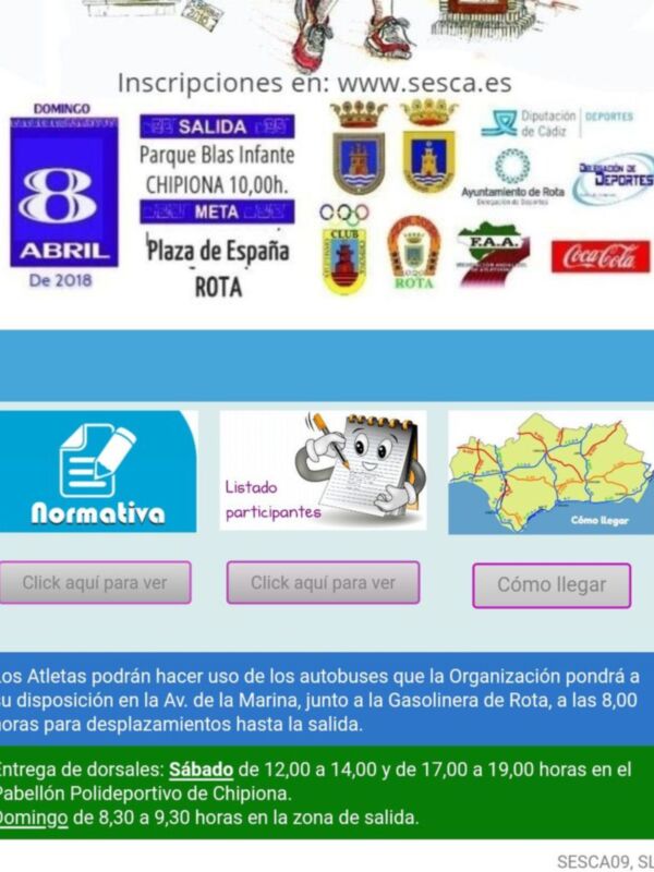 300 inscritos para disputar este domingo la Media Maratón Costa de la Luz
