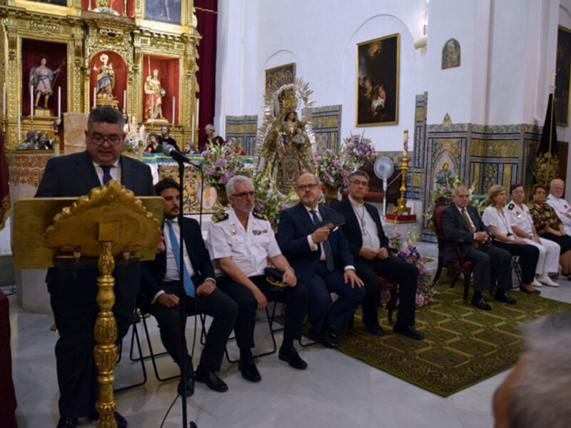 Ángel Solís Pregono a la Virgen del Carmen de Santa Catalina de Sevilla.