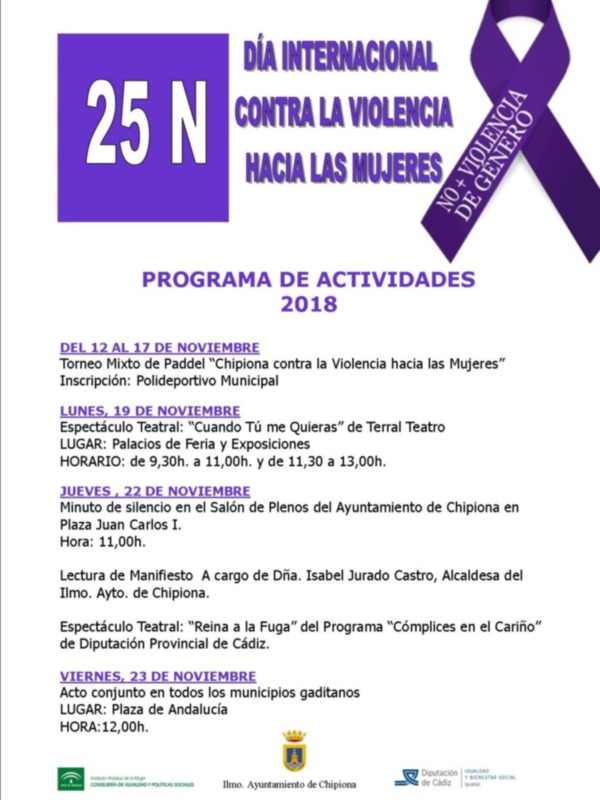 En marcha el programa conmemorativo con motivo del Día Contra la Violencia hacia las Mujeres que comenzó ayer con un torneo de padel mixto