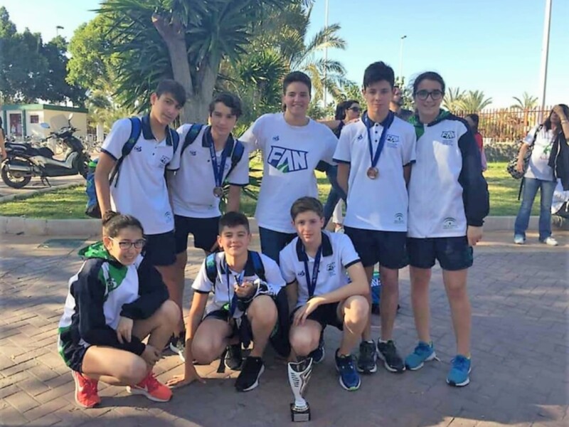 La selección andaluza infantil de waterpolo sube al podio del Campeonato de España con acento nazareno