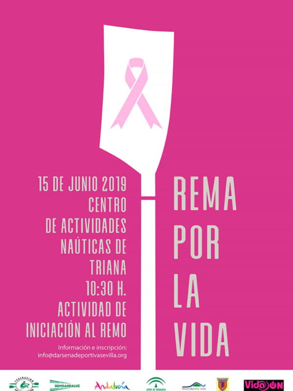 15 de junio 2019. Rema por la vida en el Centro de Actividades Náuticas de Triana, 10:30 h. Iniciación al remo. Información en infal@tarancanadepic.twitter.com/vida