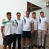 Quinteto del Club Náutico Sevilla en la selección española de piragüismo