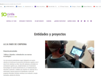 Alzheimer Chipiona participa en el proyecto solidario 'Contigo, 50 y más'
