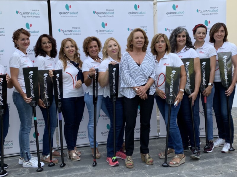Quirónsalud, con el equipo BCS de supervivientes de cáncer de mama del Club Piragüismo Triana en el Europeo de dragon boat
