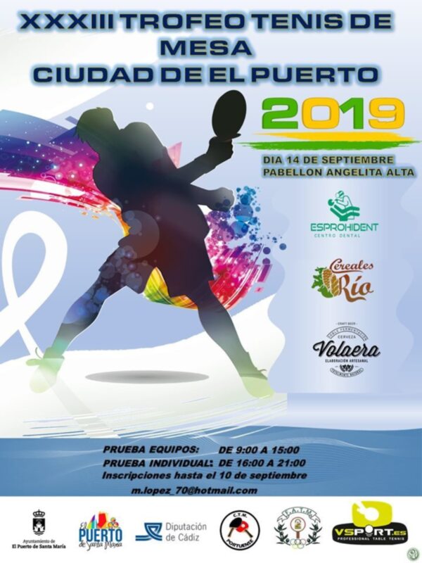 Gran éxito del XXXIII Trofeo de Tenis de Mesa ciudad de El Puerto