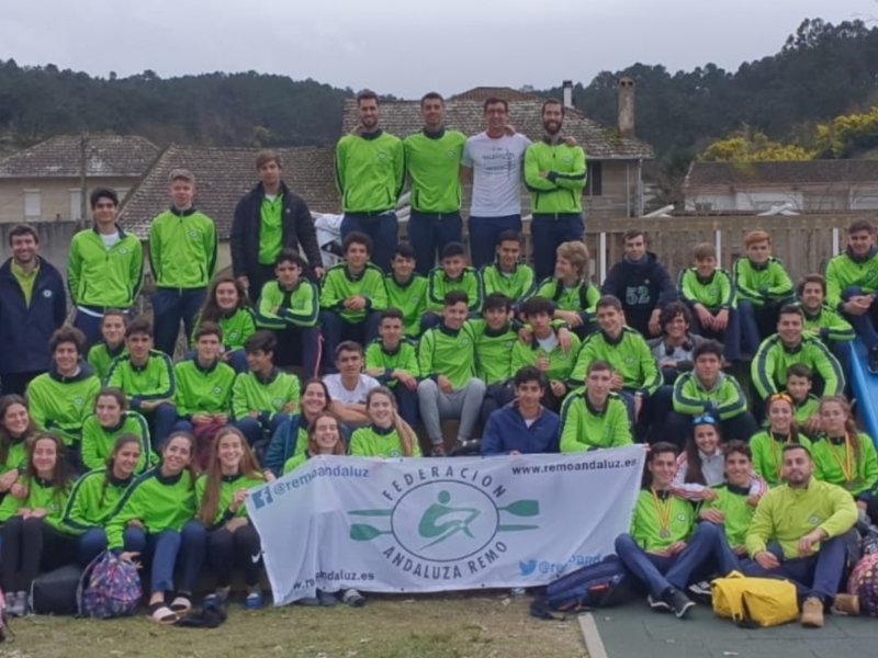 La selección andaluza de remo, subcampeona de España