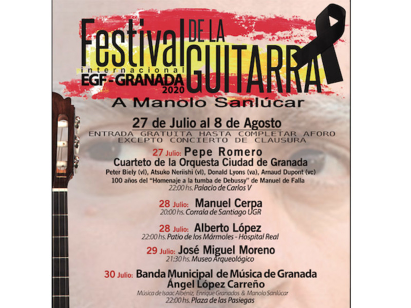 El chipionero Manuel Cerpa participará en el Festival Internacional de Guitarra de Granada