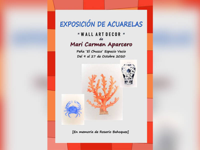 Mari Carmen Aparcero ofrecerá en El Chusco-Casa Manolo ‘Wall Art Decor’, una muestra dedicada a la memoria de Rosario Bohórquez 